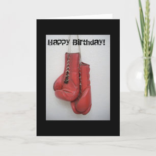 Gants de boxe Bonne carte d'anniversaire