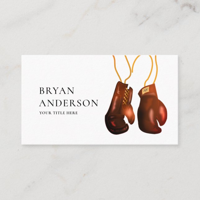 Gants de boxe pendaison Carte de visite (Devant)