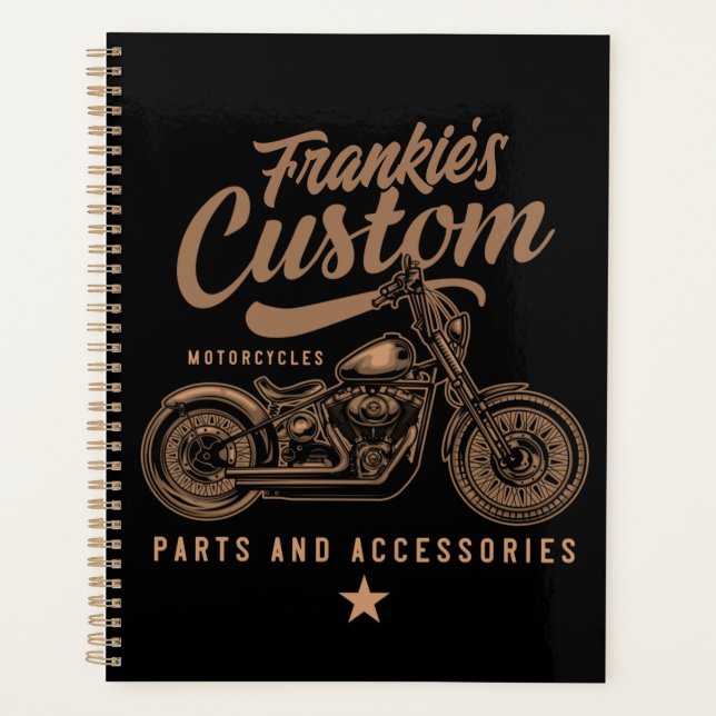 Garage de motocyclette Bobber personnalisé (Devant)