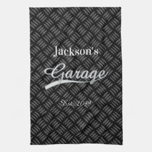 Garage gris classique Serviette graissée de cuisin
