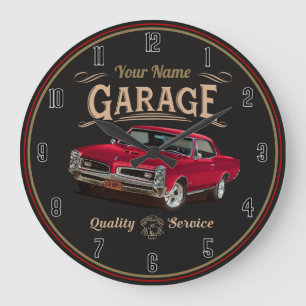 Garage GTO Classic Personnalisé Grande Horloge