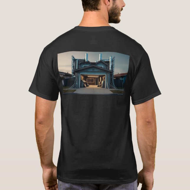 Garage Tech Upgrade men black T-shirt back (Dos)