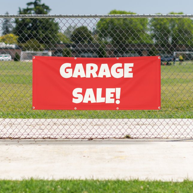 GARAGE VENTE ! Banderole (En situation)