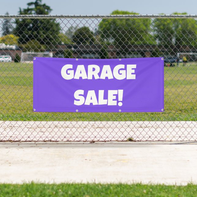 GARAGE VENTE ! Banderole (En situation)
