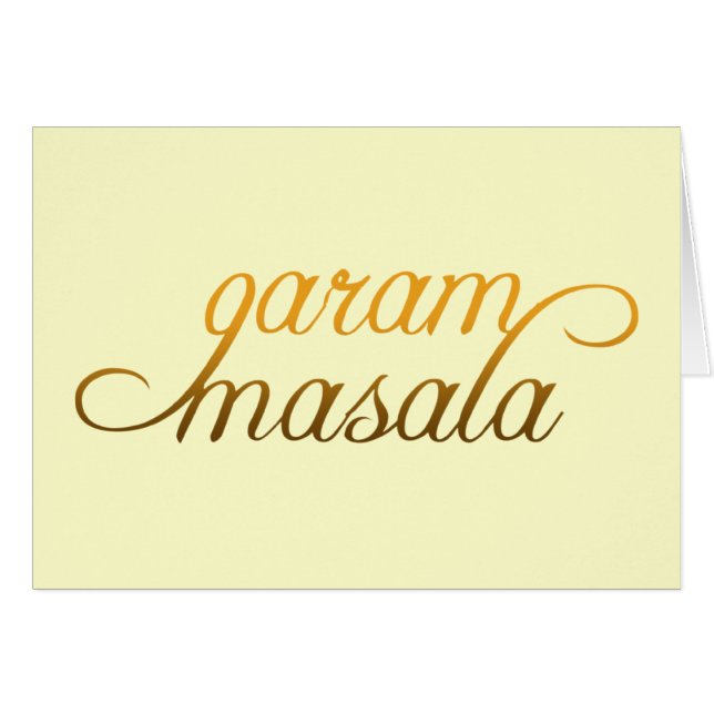 Garam Masala (Devant horizontal)