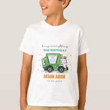 Garbage Truck T-shirts pour enfants fête d'anniver