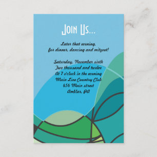 Garçon abstrait avec la carte de partie de Mitzvah