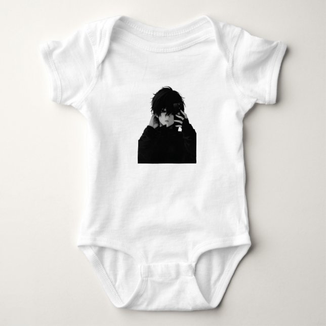 Garçon Anime Midnight-Emo - Body Bébé Esthétique S (Devant)