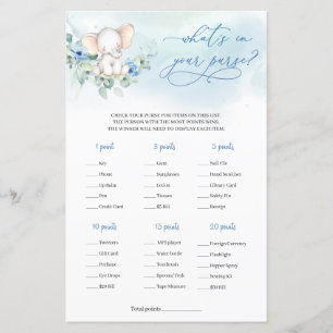 Garçon bébé éléphant Qu'est-ce que dans votre sac