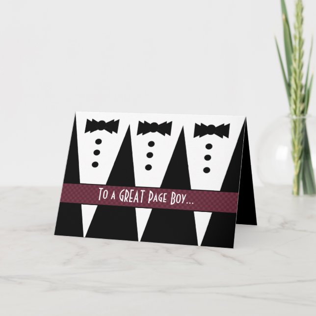 GARÇON D'HONNEUR Merci - Trois Tuxedos (Devant)