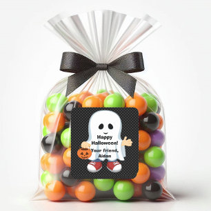 Garçon Fantôme   Autocollant Halloween pour Enfant