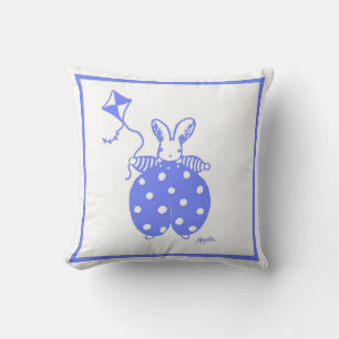 garçon lapin coussin d'anniversaire