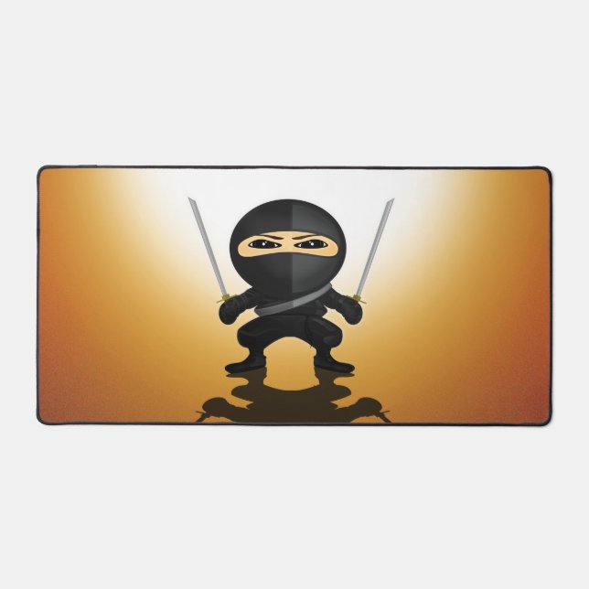 Garçon Ninja Mignon Anime Gamer Tapis de Bureau Ka (Recto)