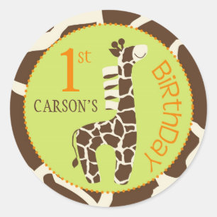 Garçon OU autocollant GIR 1 de safari