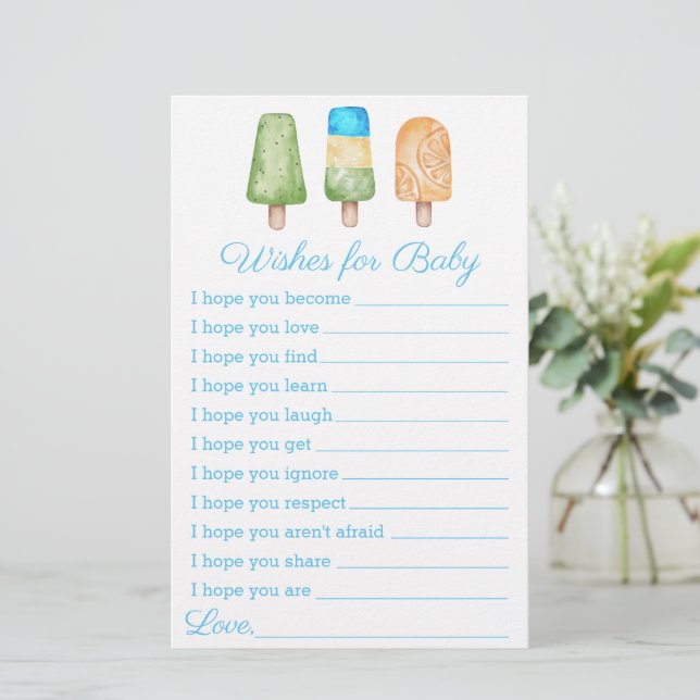 Garçon Prêt à Naître Jeu de Baby Shower d'Été (Debout devant)