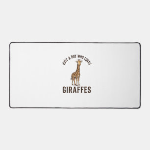 Garçon qui aime les girafes Vintage Gravure T-Shir