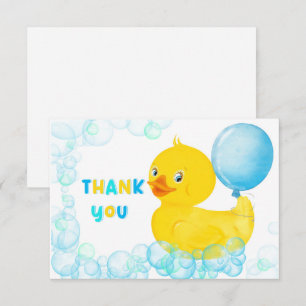 Garçon Rubber Ducky Premier Anniversaire Merci