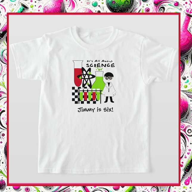 Garçon Tout sur la science T-shirt Customisé (Créateur téléchargé)