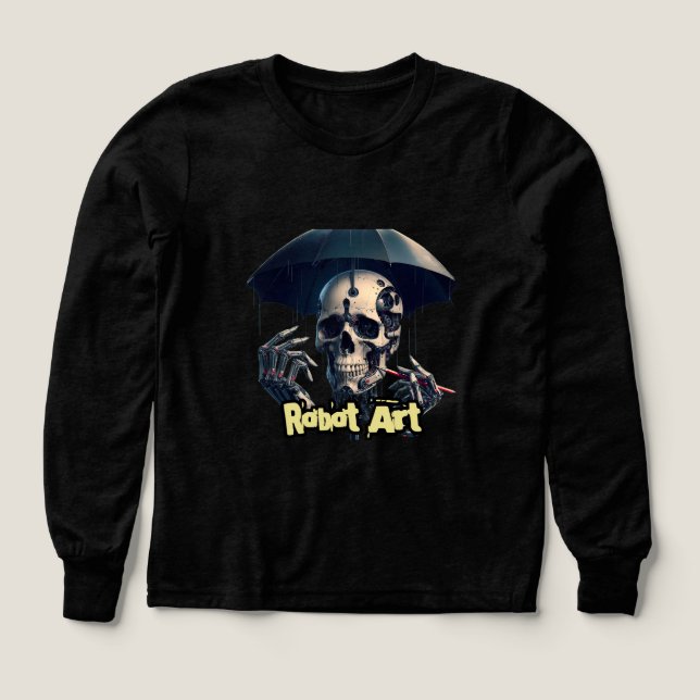 Garçons Bella+Canvas Tri-Mélange Chemise à manches (Motif recto)