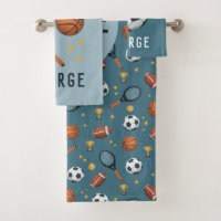 Garçons Cute Blue Sports Soccer Motif Enfants