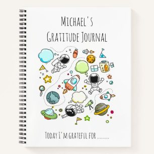 GARÇONS Gratitude personnalisée Journal Espace Thè