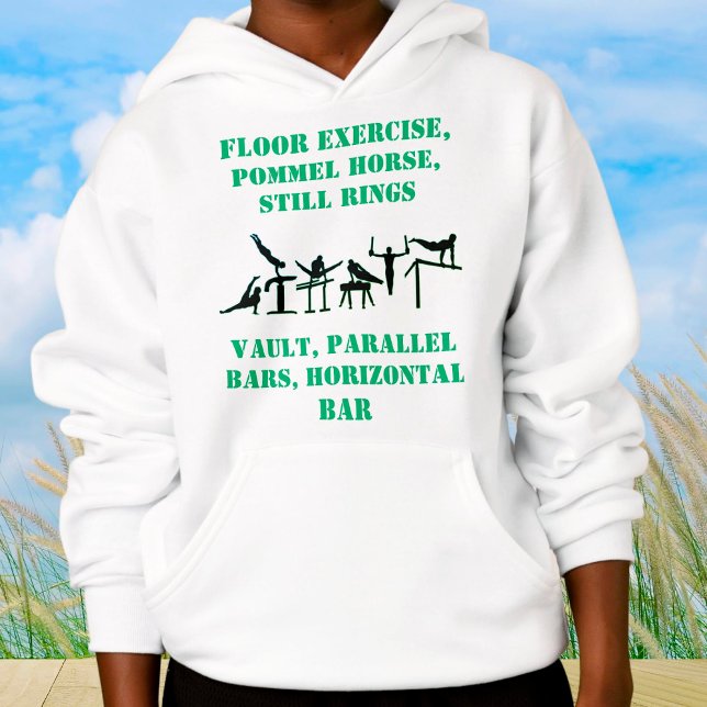 Garçons Gymnastique Compétences Sweat - shirt à ca (Créateur téléchargé)