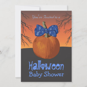 Garçons Halloween Baby Shower Invitations