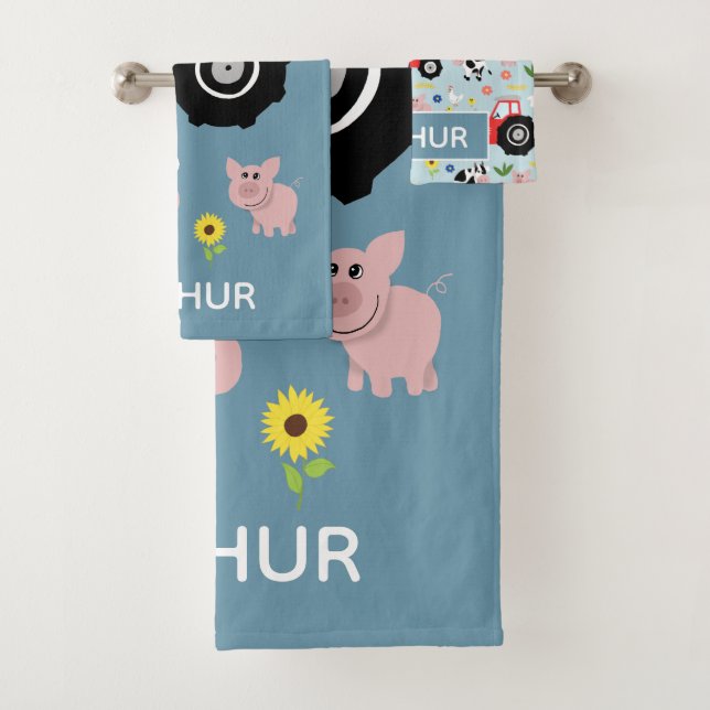 Garçons Joli et moderne tracteur de ferme et nom E (En situation)