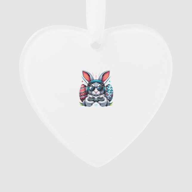 Garçons Joyeuse fête de Pâques Lapin Œuf Jeu Vidéo (devant)