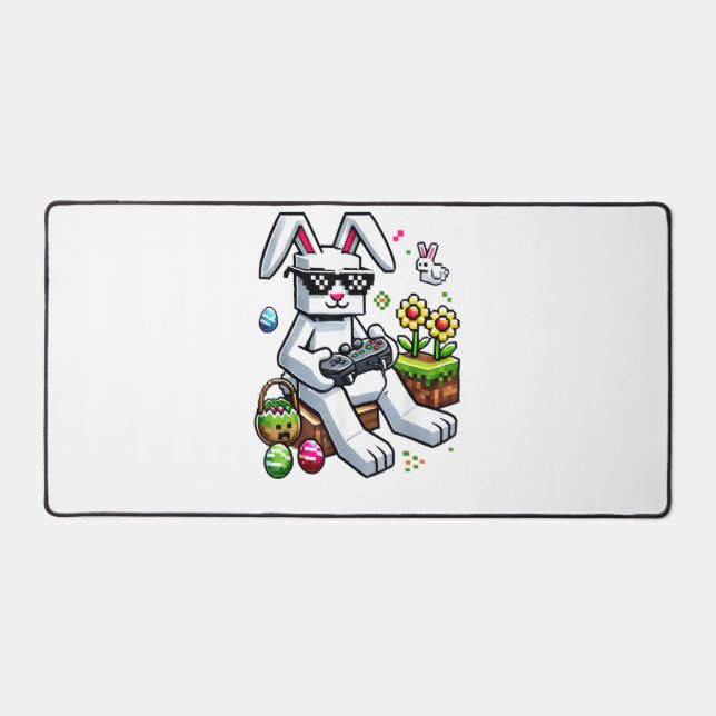 Garçons Joyeuses Pâques Lapin Œuf Jeu Vidéo Enfant (Recto)