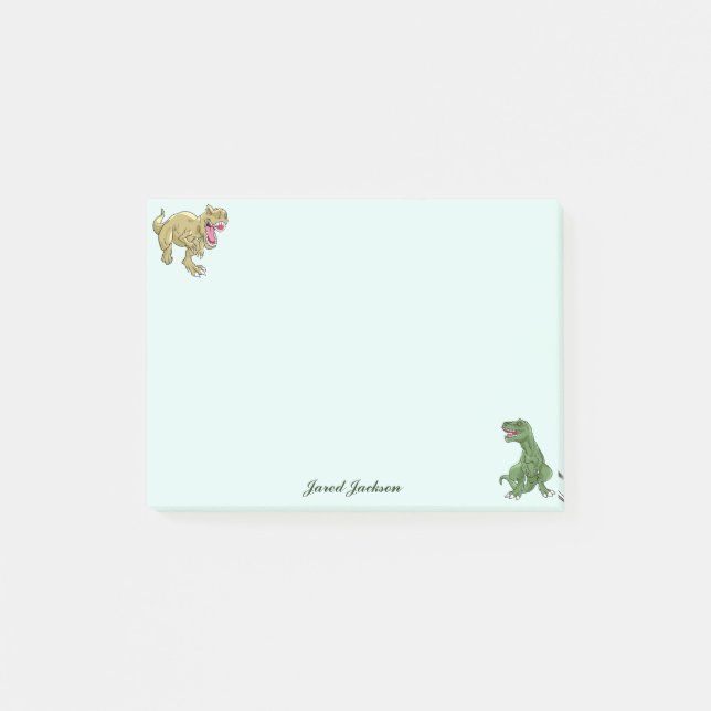 Garçons Mignons Drôles Animaux Dinosaur Post-it No (Devant)