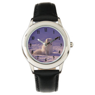 Garçons Montre avec Renard Blanc