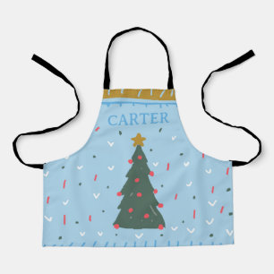 Garçons personnalisés de Noël tablier de cuisine