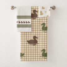 Garçons Préparatoires Canard & Vichy Brun Vert Kak