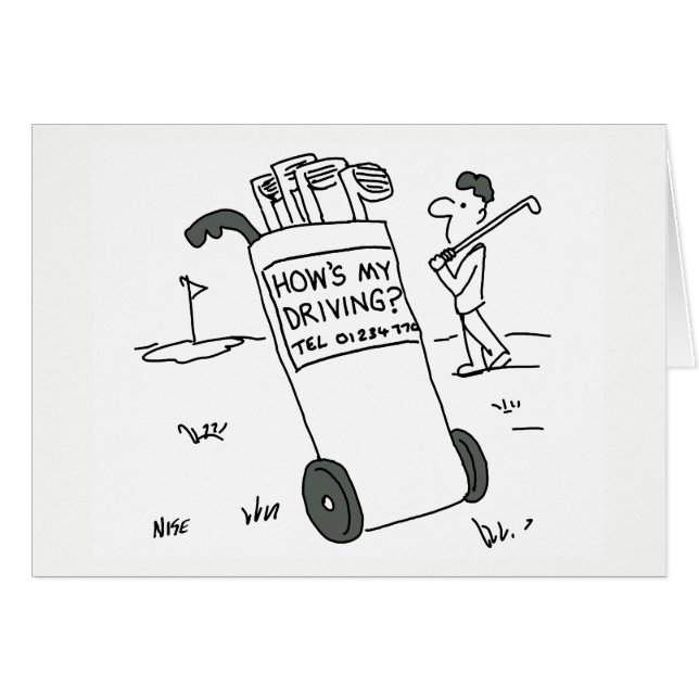 Gard - Golfer demande "Comment est ma conduite ?" (Devant horizontal)