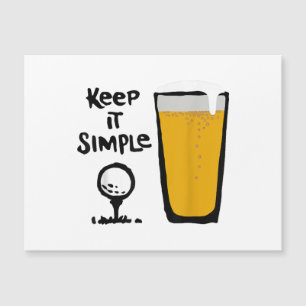 Garde C'est Simples Drôle Bière de Golf