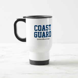 Garde côtière "Avertissement : Côte" Mug de voyage