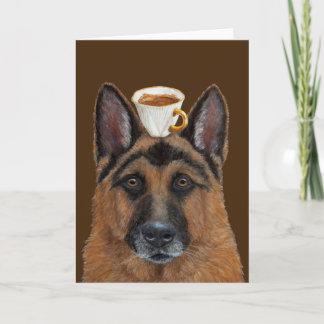 Garde de la carte de voeux Cappuccino