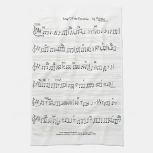 Garde de la feuille Promise Musique serviette de c