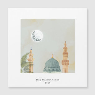 Garde de Masjid An-Nabawi Magnétique Personnalisée