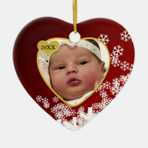 Garde de photos pour bébé ornement de Noël