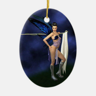 Garde du drapeau - ornement ovale (personnaliser