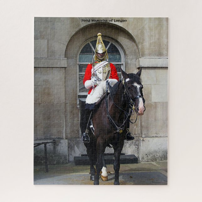 Garde Équestre Royale Londres. Puzzle (Vertical)