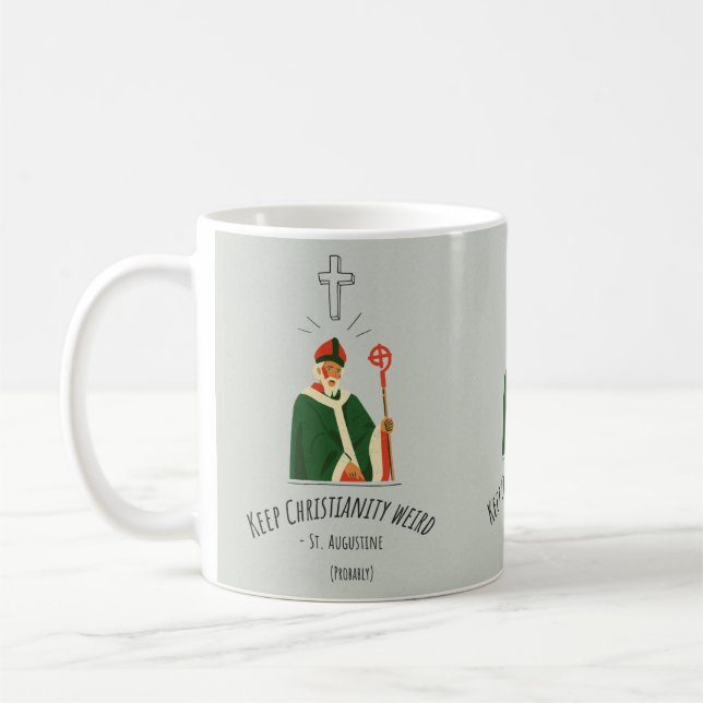 Garde le christianisme bizarre Mug (Gauche)