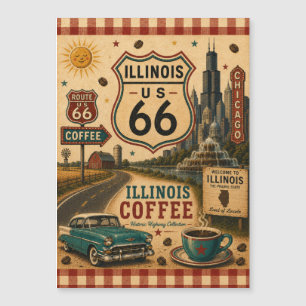 Garde-mémoire de la cafetière de l'Illinois Route