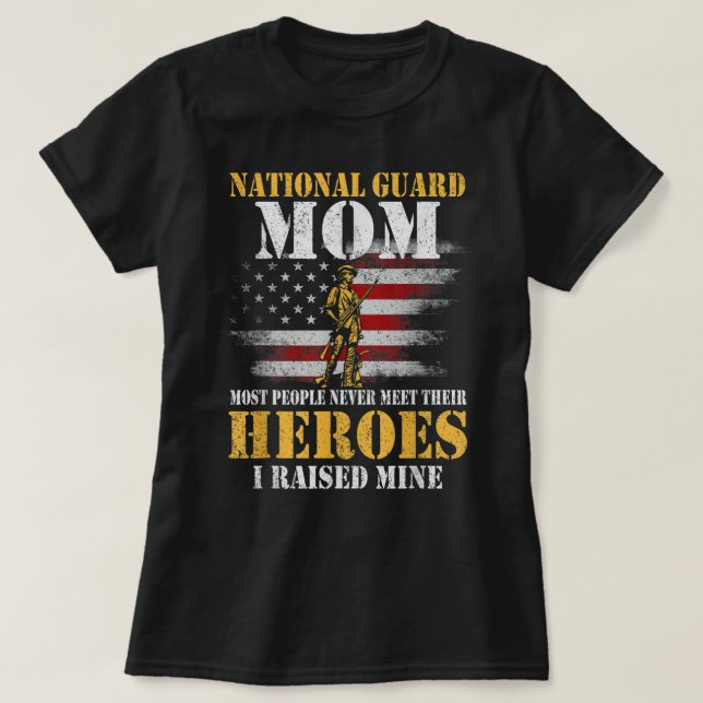 Garde nationale Maman Chemise Armée Héros T-shirt  (Design devant)