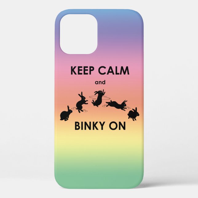 Garde ton calme et Binky sur coque iPhone 12 (arc- (Verso)
