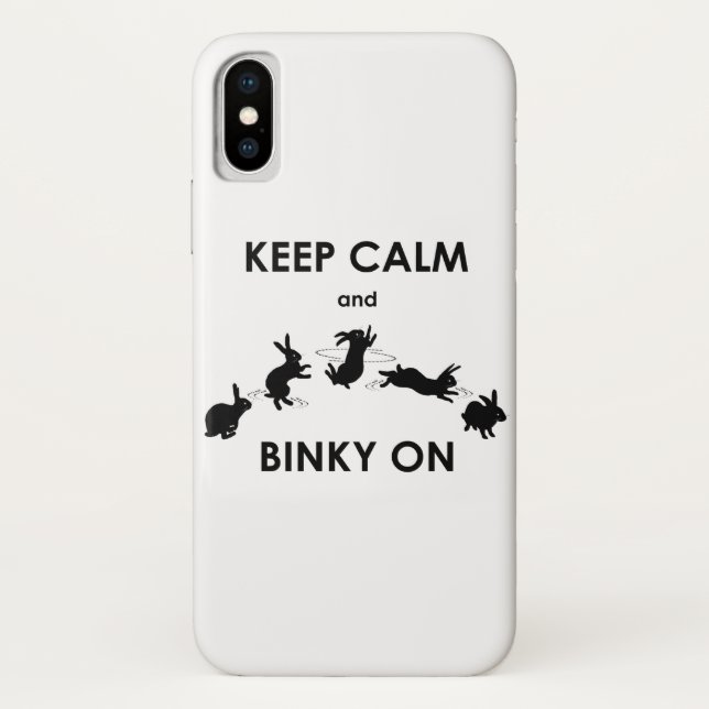 Garde ton calme et Binky sur coque iPhone X (Dos)