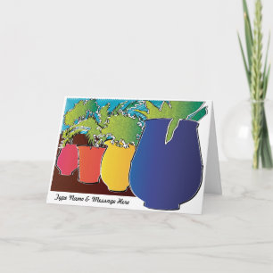 Garden 01 Carte de voeux personnalisable