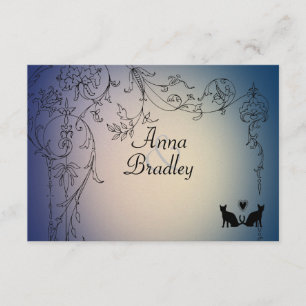 Garden Cats RSVP avec enveloppes